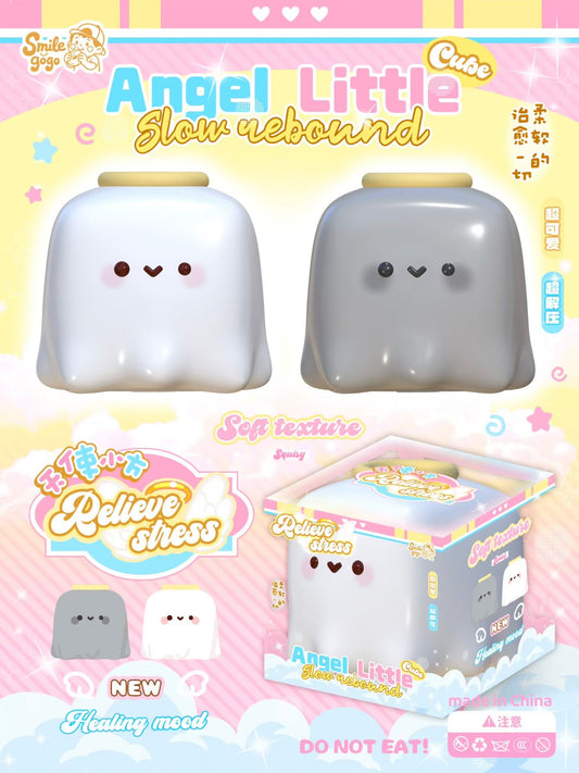 👼 Angel Cube “Squishmallow” — White Edition [Smilegogo]