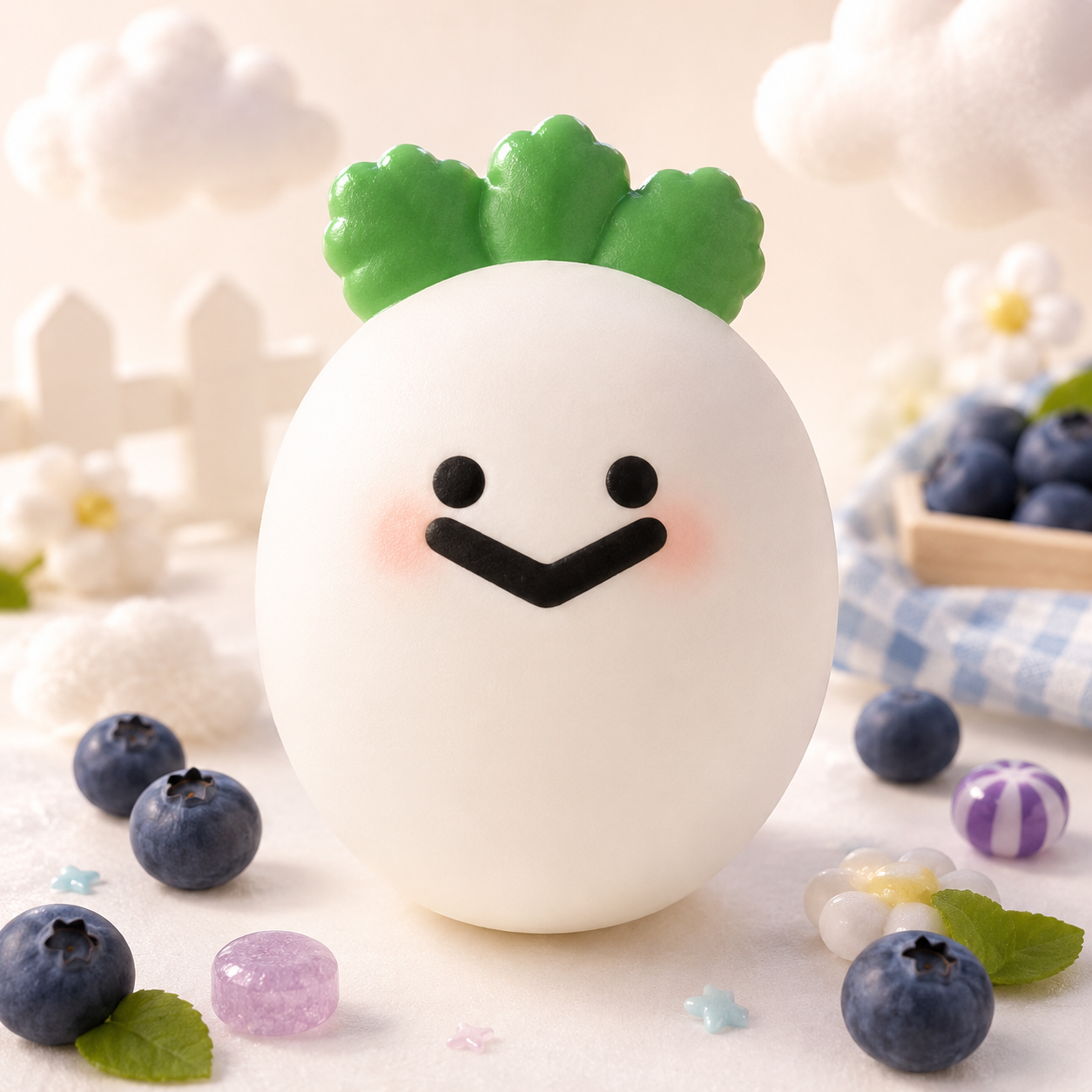 🤍🥕 White Radish — Blueberry Candy Edition [Sweetbuns]