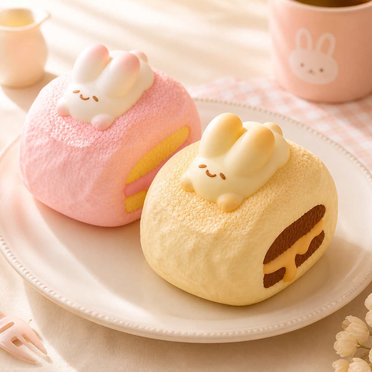 🐰🍰 Bunny Cream Puff — Sweet Bakery Edition [smilegogo]