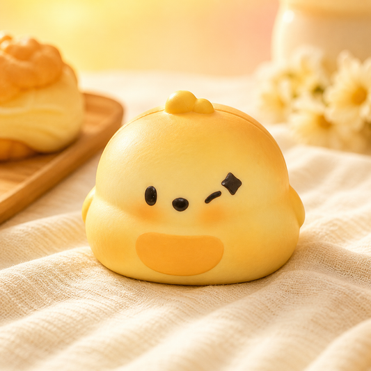 🐥🍮 Chick Profiterole — Custard Cream Edition
