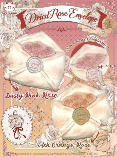 🌹 Dried Rose Envelope — Ash Orange Edition [Sweetbuns]