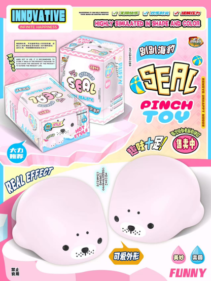 🦭🥛 Lie Down Seal — Strawberry Milk Edition [Mido]