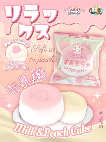 🍑🥛 Milk & Peach Cake [Lisa Squishy]
