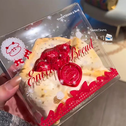 🍓💌 Strawberry Envelope Bread - 2 Colors [Sweetbuns]