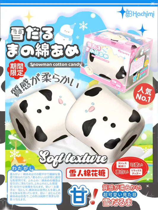 ☃️ Cow-Print Snowman Marshmallow [Hachimi]