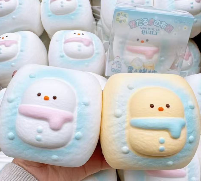 ☃️ Snowman Blanket — 2 Scarf Colors [Hachimi]