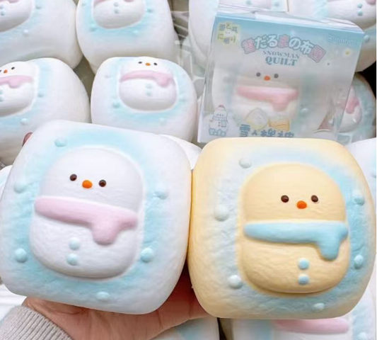 ☃️ Snowman Blanket — 2 Scarf Colors [Hachimi]