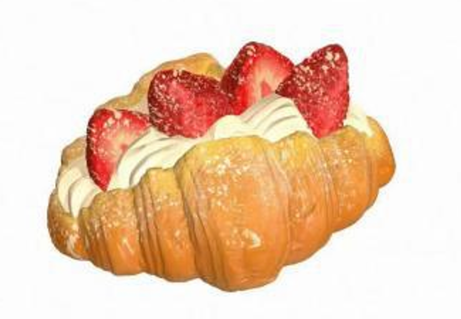🍓 Strawberry Croissant — 3 Colors [Sweetbuns]